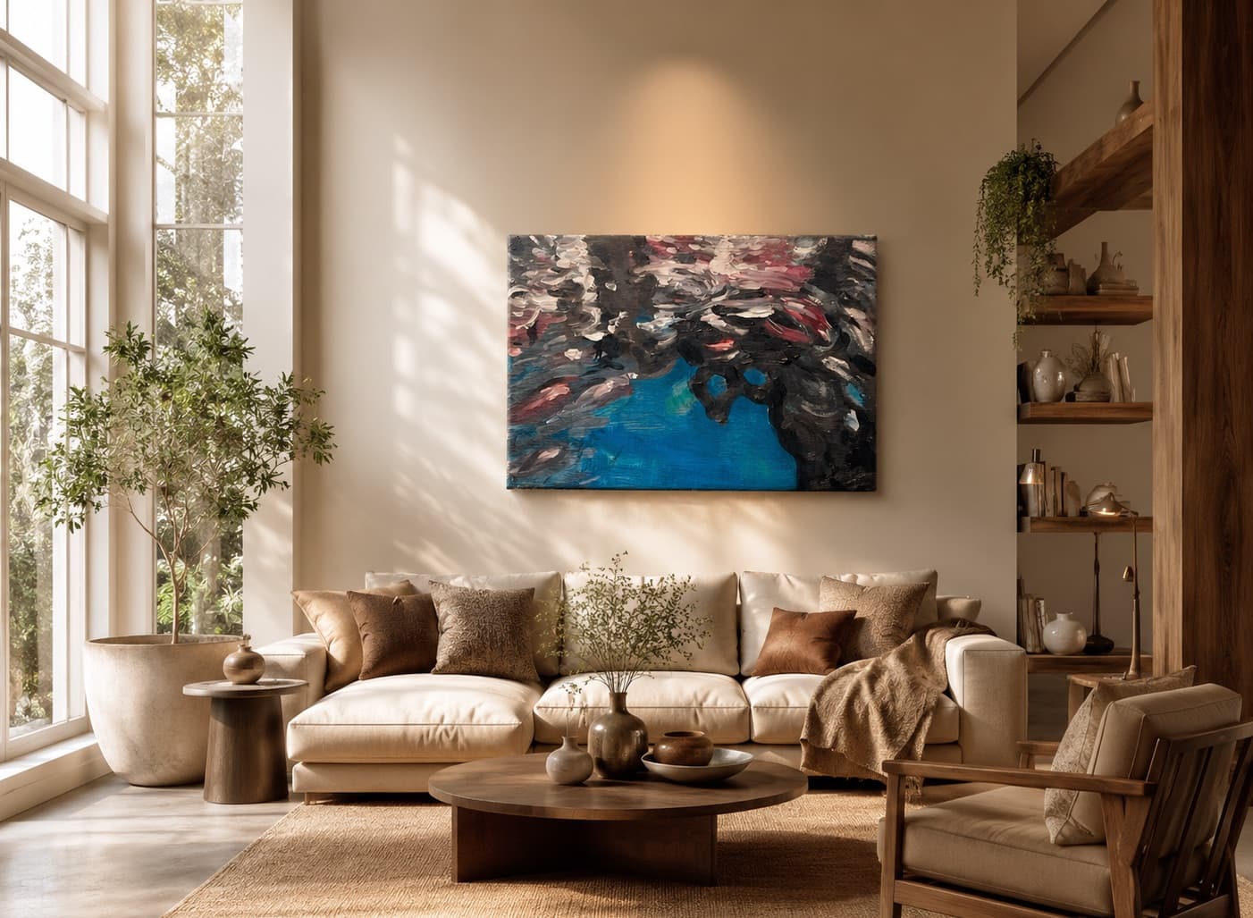映玎 🇹🇼 Original Oil Painting - In the clean pond Oil canvas 3P